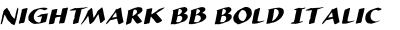 Nightmark BB Bold Italic